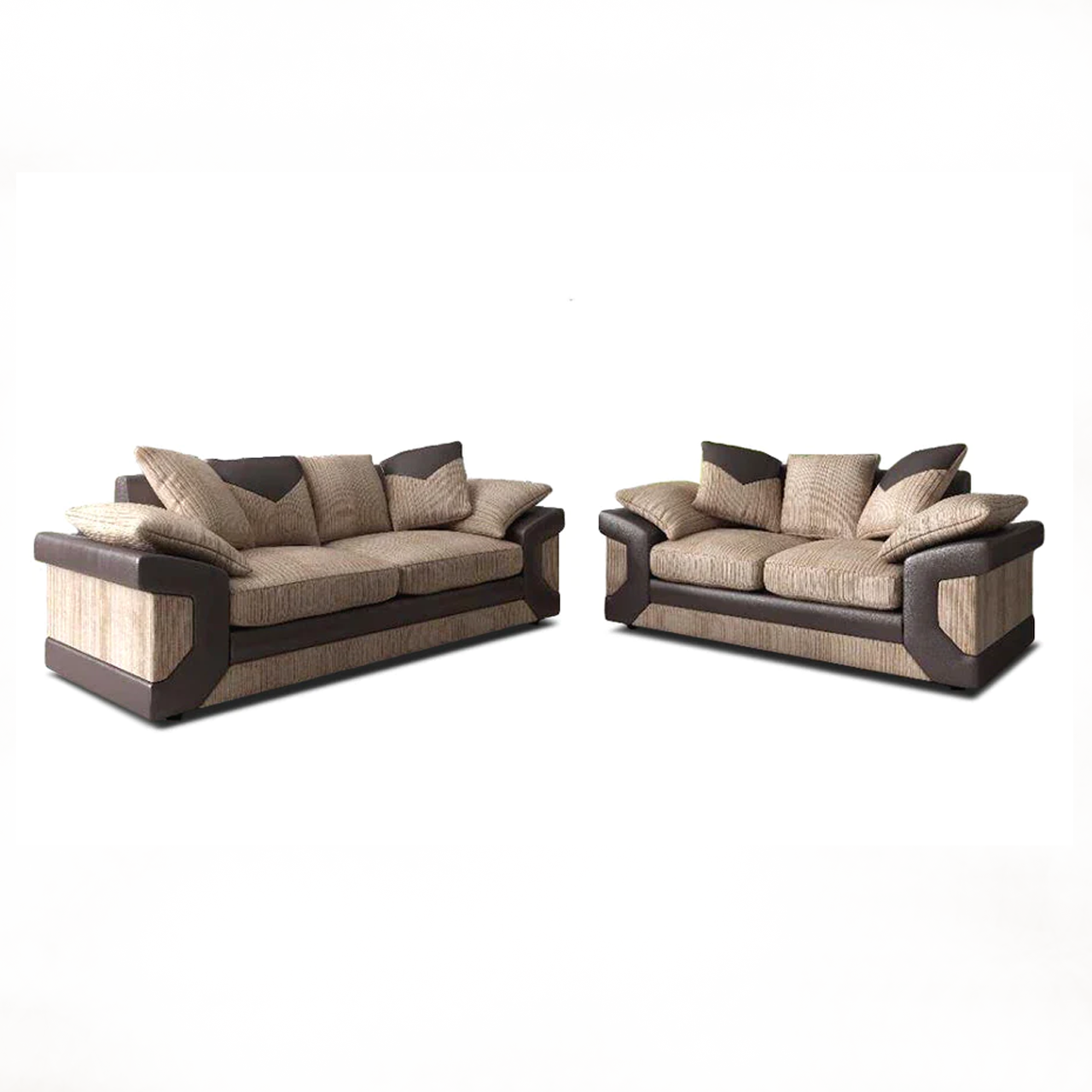 Dino Brown/Beige 3+2 Sofa Set