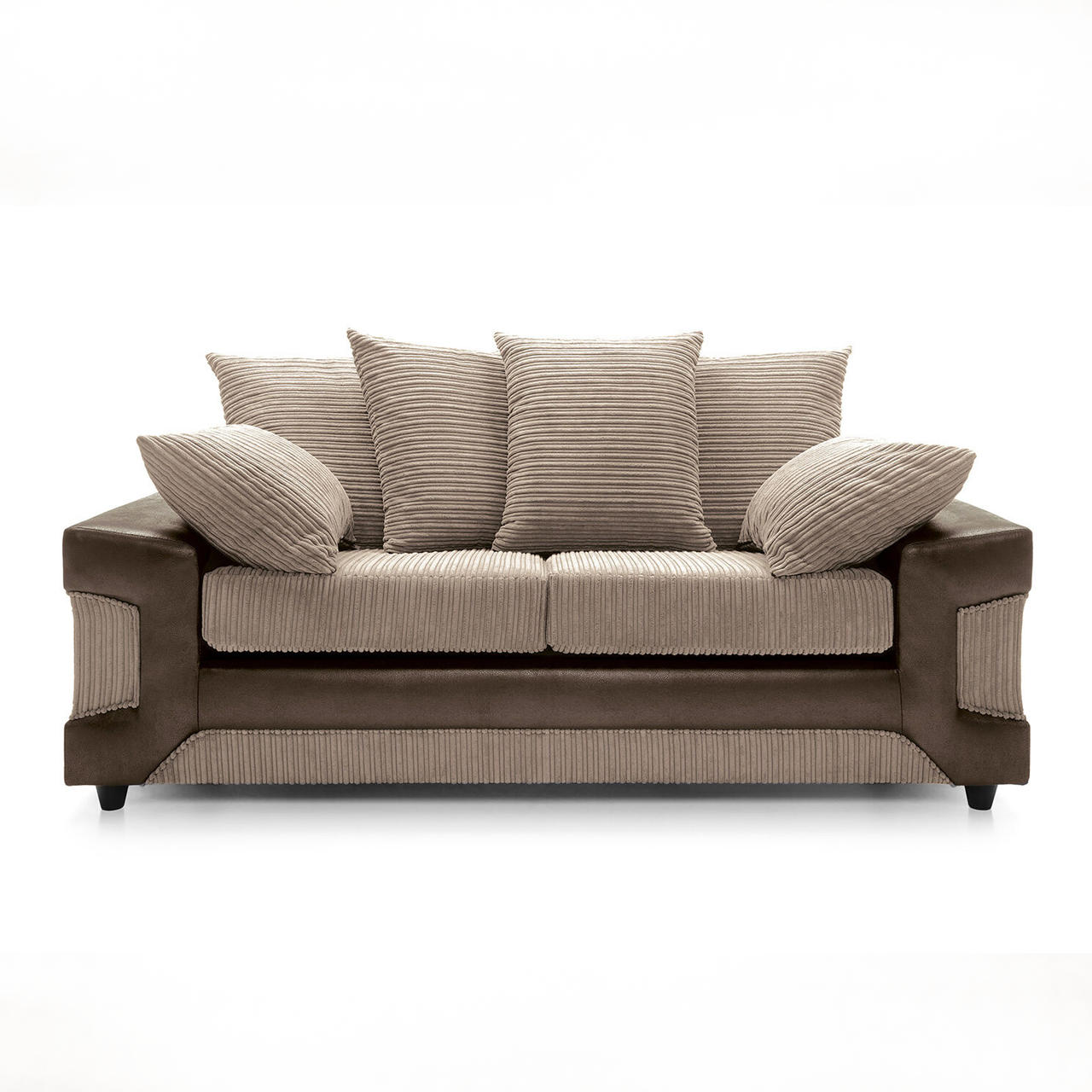 Dino Brown/Beige 3 Seater Sofa