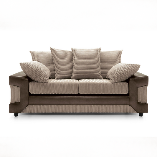 Dino Brown/Beige 3 Seater Sofa