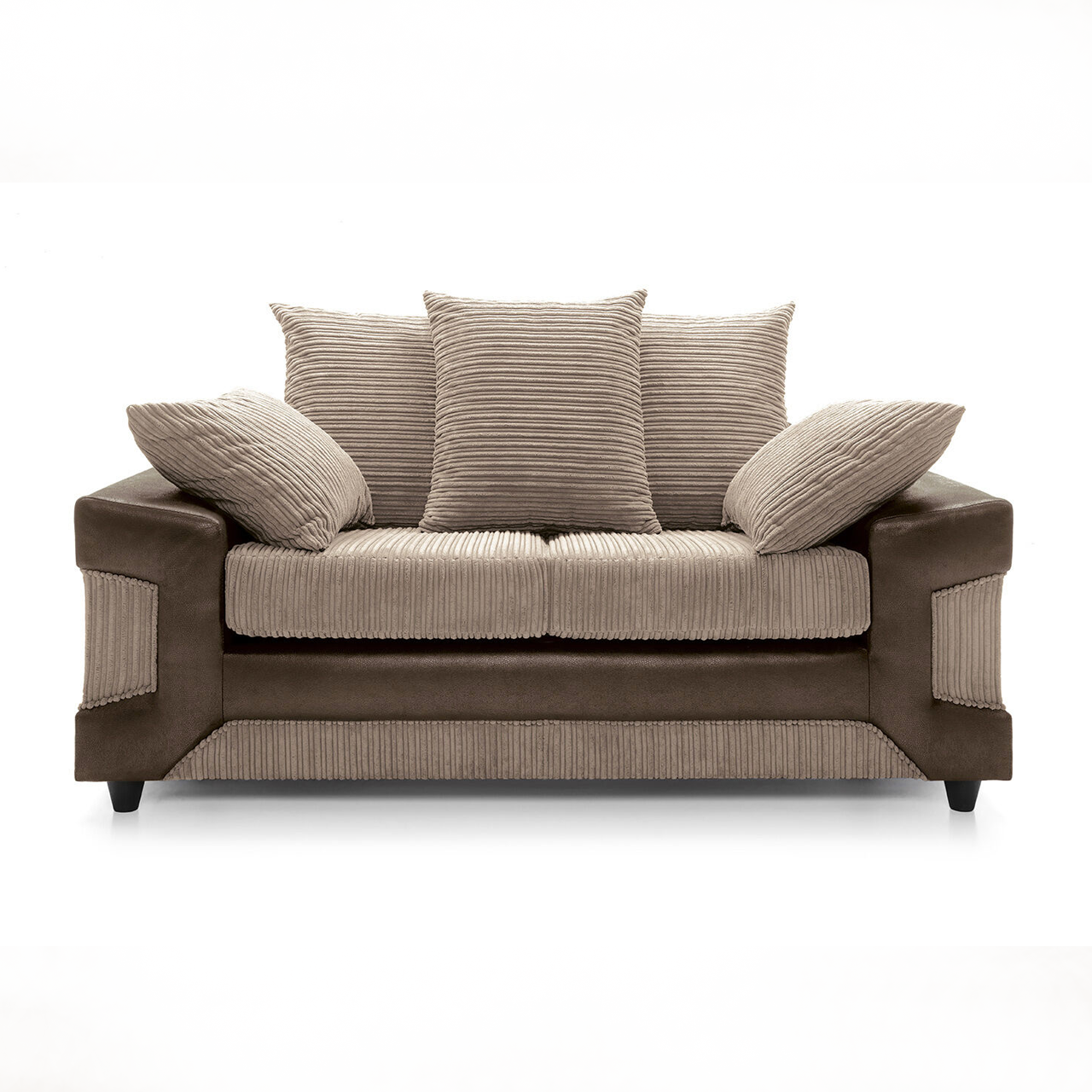 Dino Brown/Beige 2 Seater Sofa