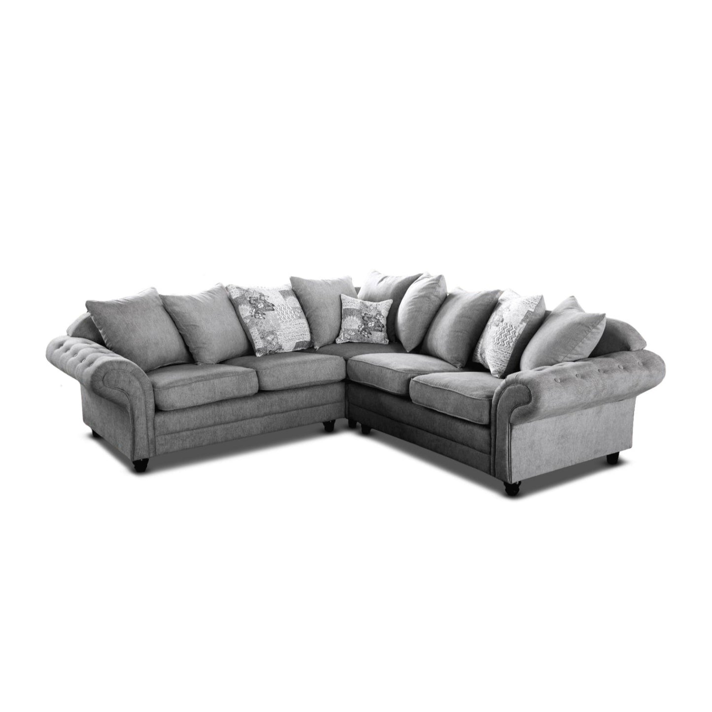 Nicole Graphite Corner Sofa