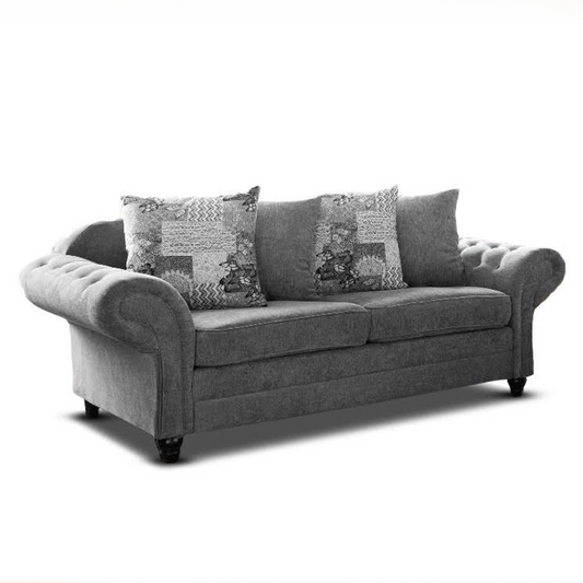 Nicole Graphite 3 Seater