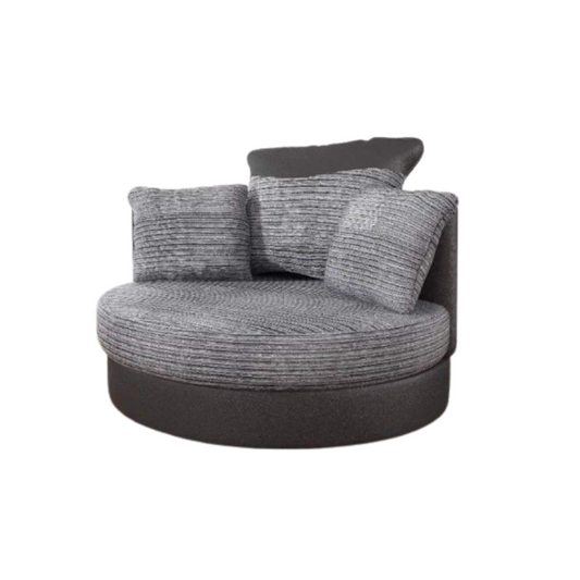 Dino Grey/Black Swivel Chair