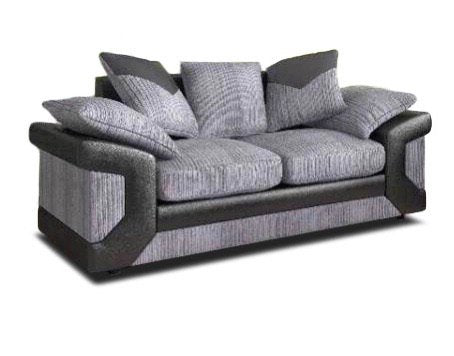 Lush Grey/Black 2 Seater