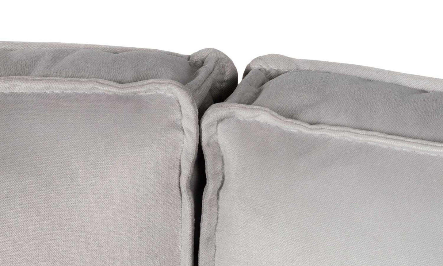 Sloane Silver Plush Corner sofa