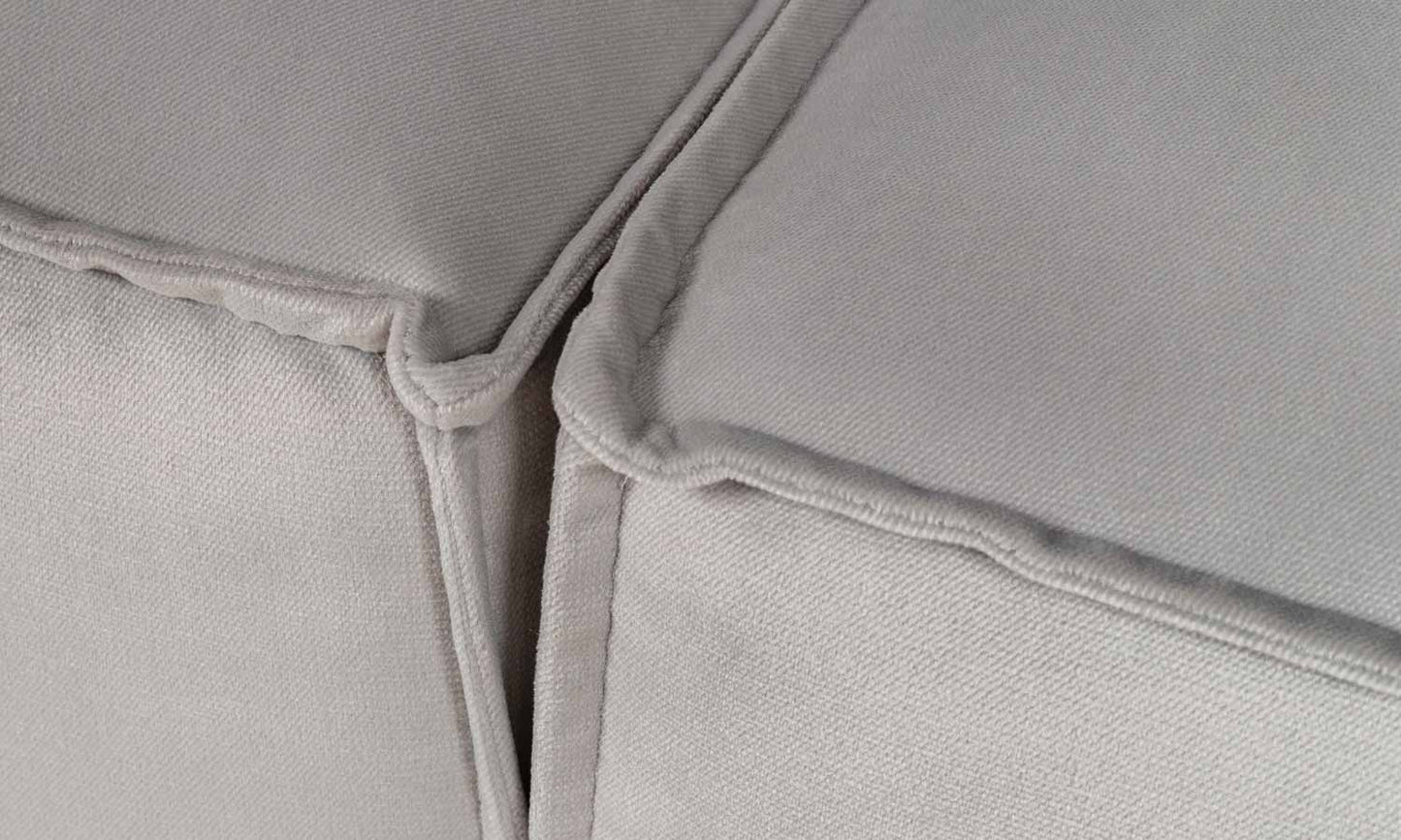 Sloane Silver Plush Corner sofa