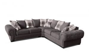 Venezia Chesterfield Graphite Large Corner Sofa