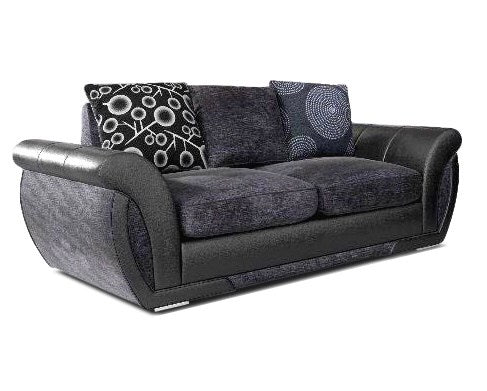 Shannon Grey/Black 2 Seater