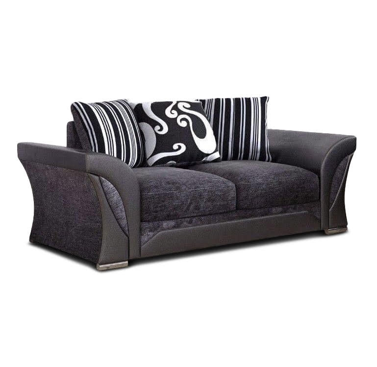 Farrow Grey/Black 2 Seater