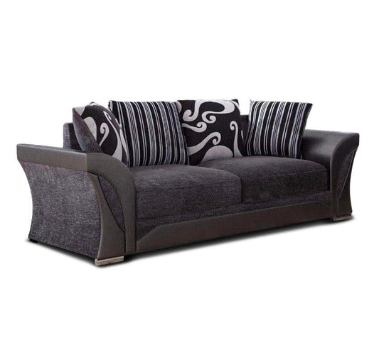 Farrow Grey/Black 3 Seater