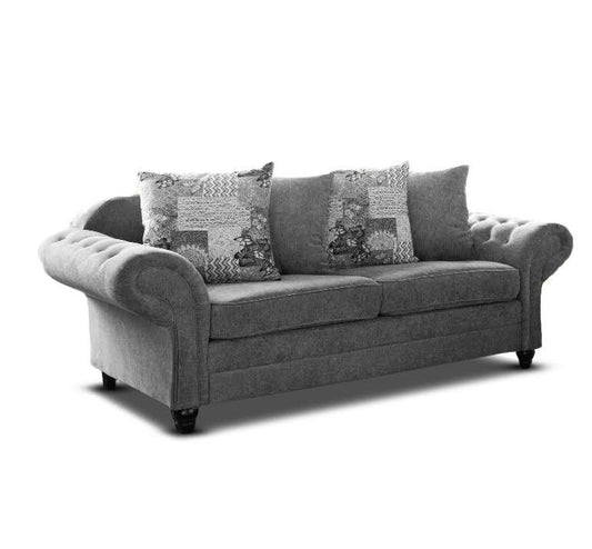 Nicole Graphite 3 Seater